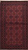 Baluch Red Hand Knotted 37 X 64  Area Rug 100-11734 Thumb 0
