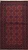 Baluch Red Hand Knotted 37 X 64 Area Rug 100-11734 Thumb 0