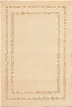 Indian Gabbeh Beige Rectangle 4x6 ft Wool Carpet 11739