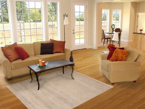 Gabbeh Green Hand Knotted 310 X 511 Area Rug 100-11740 Image 5