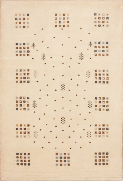 Gabbeh Beige Hand Knotted 40 X 510 Area Rug 100-11741 Image 0