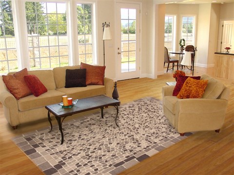 Modern Grey Hand Knotted 61 X 91 Area Rug 100-11744 Image 4