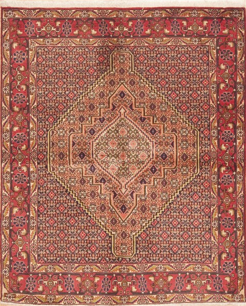 Sanandaj Red Hand Knotted 40 X 410  Area Rug 100-11754 Image 0