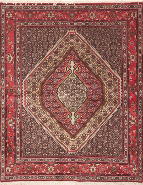 Sanandaj Red Hand Knotted 40 X 51  Area Rug 100-11756 Image 0