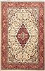 Yazd Beige Hand Knotted 63 X 99  Area Rug 100-11761 Thumb 0