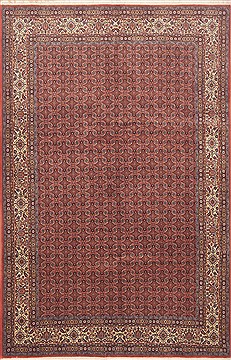 Persian Mood Brown Rectangle 7x10 ft Wool Carpet 11764