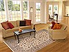 Kashan Beige Hand Knotted 63 X 94 Area Rug 100-11767 Thumb 4