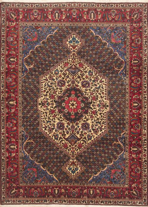 Bakhtiar Beige Hand Knotted 611 X 96  Area Rug 100-11773 Image 0