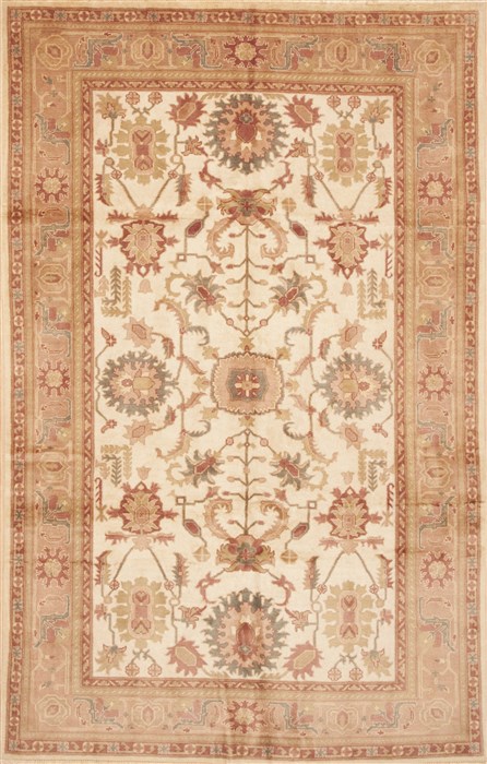 Pishavar Beige Hand Knotted 60 X 97  Area Rug 100-11774 Image 0