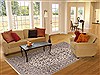 Kashan Beige Hand Knotted 67 X 97 Area Rug 100-11775 Thumb 4