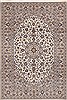 Kashan Beige Hand Knotted 67 X 97  Area Rug 100-11775 Thumb 0