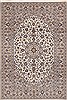 Kashan Beige Hand Knotted 67 X 97 Area Rug 100-11775 Thumb 0
