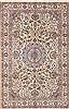 Nain Beige Hand Knotted 63 X 99  Area Rug 100-11777 Thumb 0