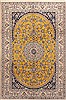 Nain Yellow Hand Knotted 68 X 100 Area Rug 100-11779 Thumb 0