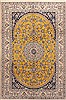 Nain Yellow Hand Knotted 68 X 100  Area Rug 100-11779 Thumb 0