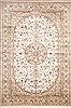 Kashmir White Hand Knotted 62 X 93  Area Rug 100-11790 Thumb 0
