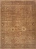 Agra Brown Hand Knotted 98 X 130  Area Rug 100-11791 Thumb 0