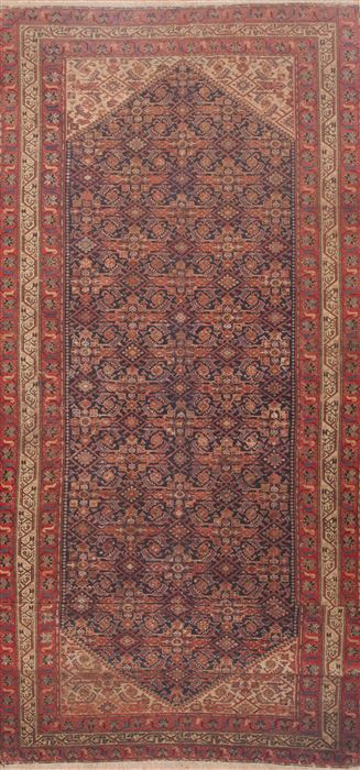 Malayer Red Hand Knotted 66 X 165  Area Rug 100-11800 Image 0