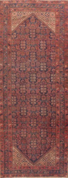 Malayer Red Runner Hand Knotted 410 X 1211  Area Rug 100-11802 Image 0