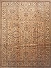Tabriz Beige Hand Knotted 96 X 128  Area Rug 100-11803 Thumb 0