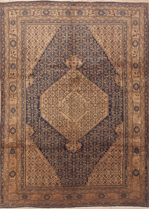 Ardebil Yellow Hand Knotted 75 X 105 Area Rug 100-11805 Image 0