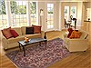 Moshk Abad Red Hand Knotted 67 X 101 Area Rug 100-11808 Thumb 4