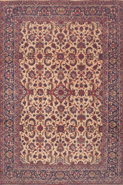 Yazd Red Hand Knotted 82 X 125  Area Rug 100-11809 Image 0