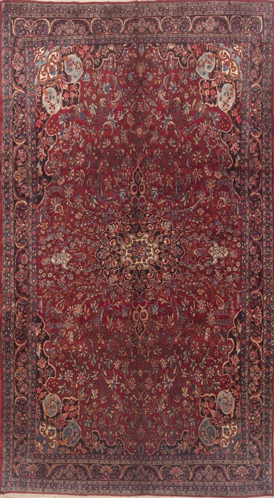 Bidjar Red Hand Knotted 611 X 125  Area Rug 100-11810 Image 0