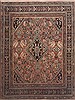Moshk Abad Red Hand Knotted 94 X 122  Area Rug 100-11815 Thumb 0