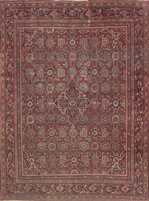 Moshk Abad Red Hand Knotted 710 X 1010 Area Rug 100-11816 Image 0