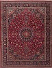 Mashad Red Hand Knotted 99 X 129  Area Rug 100-11830 Thumb 0