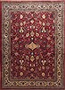 Sarouk Red Hand Knotted 98 X 135 Area Rug 100-11831 Thumb 0