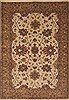 Indo-Tibetan Beige Hand Knotted 56 X 80  Area Rug 100-11842 Thumb 0