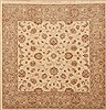 Chobi Yellow Square Hand Knotted 68 X 68  Area Rug 100-11847 Thumb 0