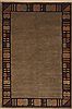 Indo-Nepal Green Hand Knotted 60 X 90  Area Rug 100-11848 Thumb 0