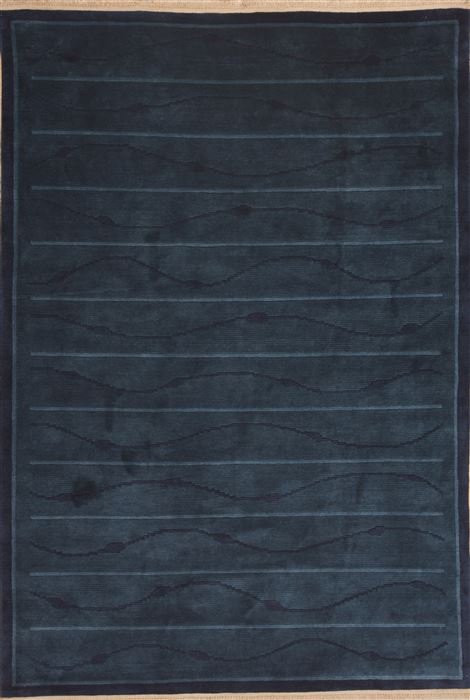 Indo-Nepal Blue Hand Knotted 60 X 90 Area Rug 100-11852 Image 0