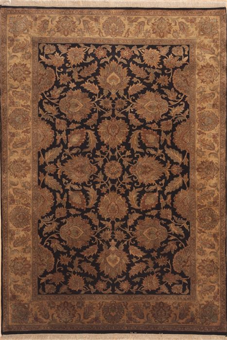 Jaipur Black Hand Knotted 62 X 811 Area Rug 100-11860 Image 0