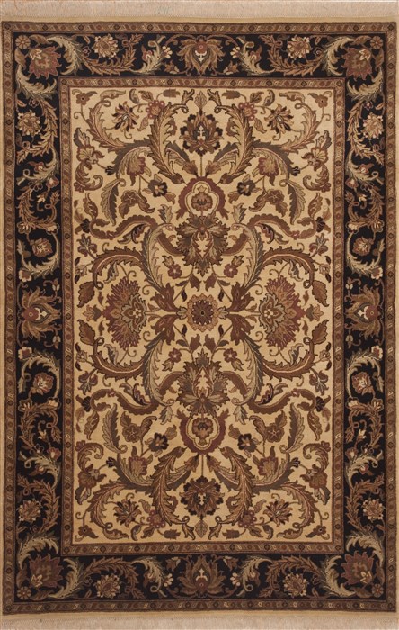 Jaipur Brown Hand Knotted 61 X 92 Area Rug 100-11861 Image 0