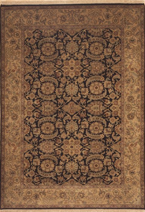 Jaipur Black Hand Knotted 60 X 90 Area Rug 100-11869 Image 0