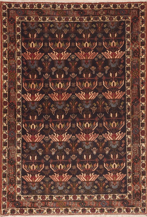 Bakhtiar Red Hand Knotted 43 X 63 Area Rug 100-11879 Image 0