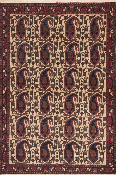 Shahre Babak Beige Hand Knotted 41 X 60 Area Rug 100-11880 Image 0