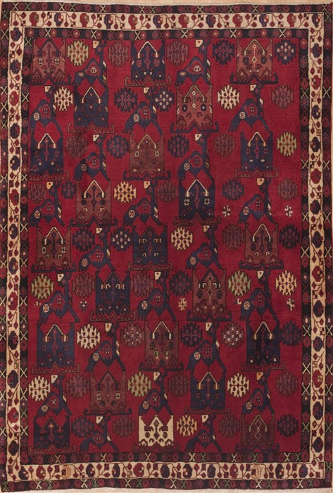 Sirjan Red Hand Knotted 50 X 78 Area Rug 100-11886 Image 0