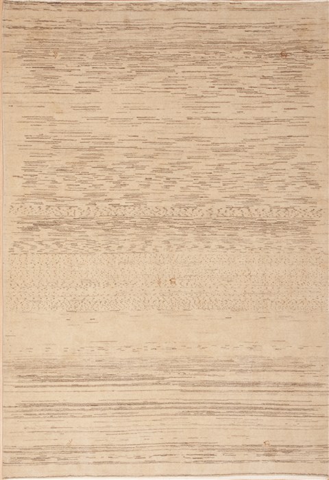 Gabbeh Beige Hand Knotted 53 X 78 Area Rug 100-11888 Image 0