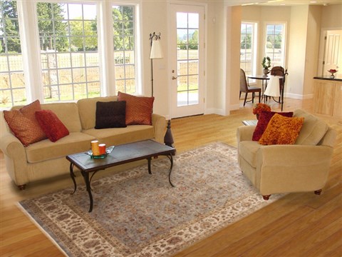 Jaipur Blue Hand Knotted 80 X 100 Area Rug 100-11889 Image 4