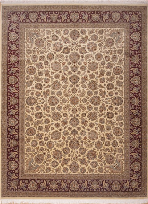 Pak-Persian Beige Hand Knotted 92 X 120 Area Rug 100-11891 Image 0