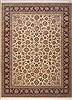 Pak-Persian Beige Hand Knotted 92 X 120  Area Rug 100-11891 Thumb 0