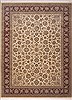 Pak-Persian Beige Hand Knotted 92 X 120 Area Rug 100-11891 Thumb 0