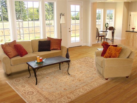 Chobi Yellow Hand Knotted 80 X 100 Area Rug 100-11895 Image 4