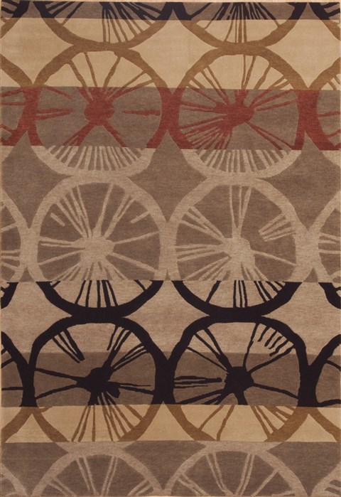 Indo-Nepal Grey Hand Knotted 59 X 85  Area Rug 100-11897 Image 0