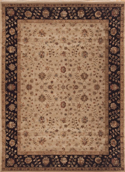 Jaipur Beige Hand Knotted 90 X 122 Area Rug 100-11898 Image 0